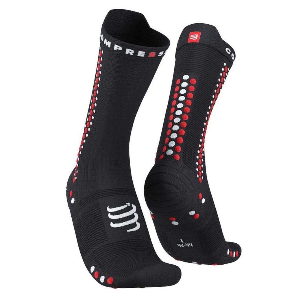 Meia de Compressão Cano Médio Compressport para Bike V4 - Adulto - Foto 1