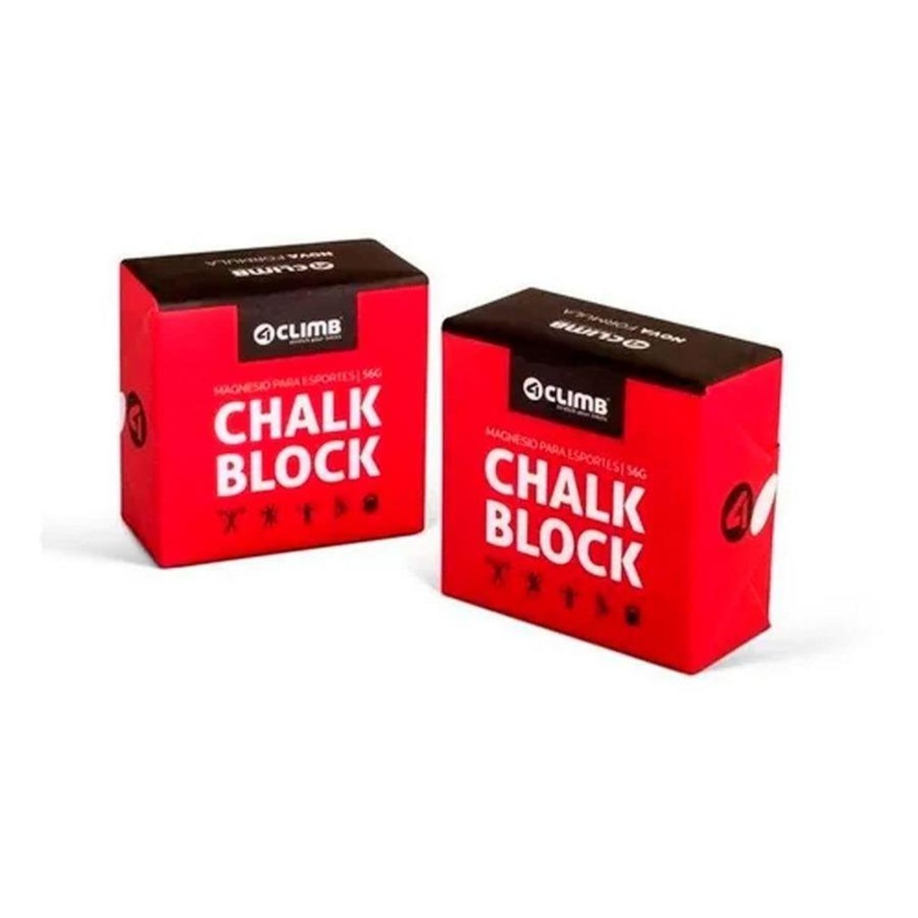 Kit de Carbonato de Magnésio Chalk Block 4Climb - 56g - 2 Unidades