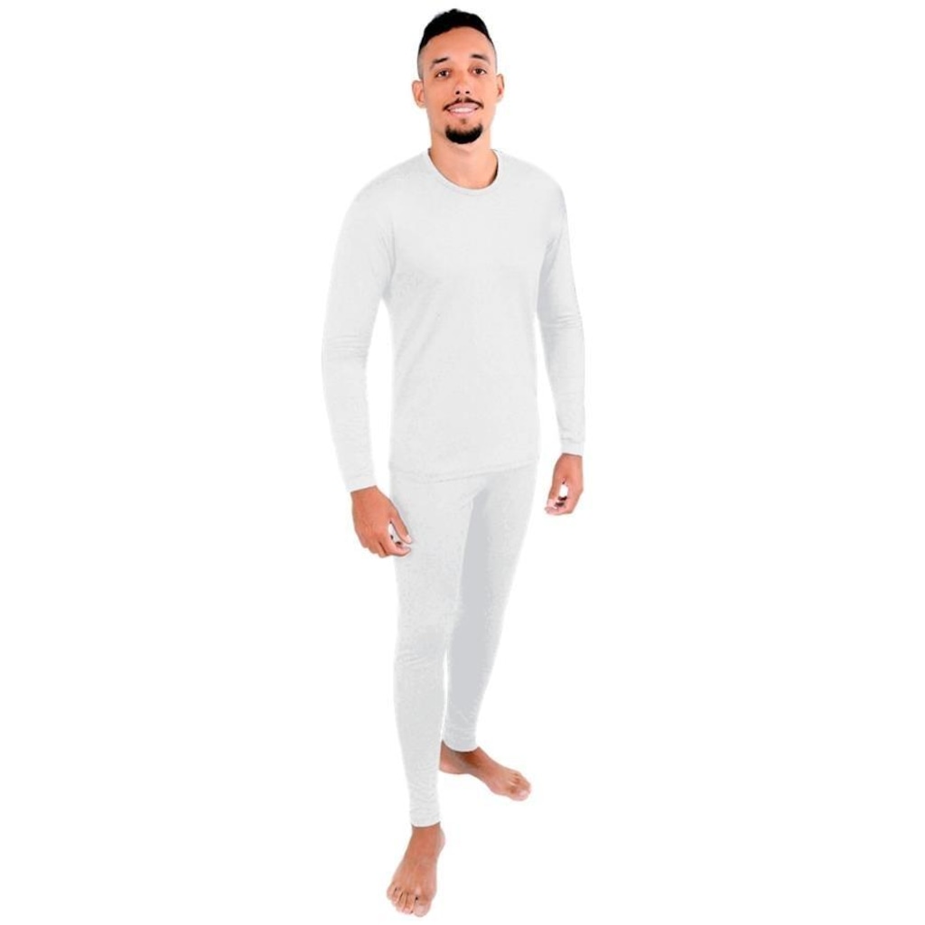 Conjunto Segunda Pele Térmica Roupas Térmicas Frio Intenso Viagem Moto Aventura - Masculino - Foto 1