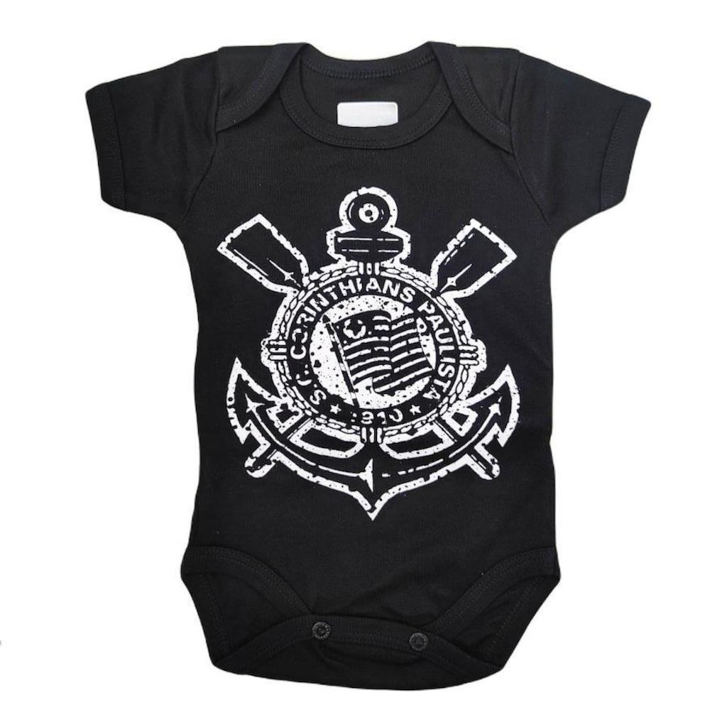 Body do Corinthians Símbolo Bebê Oficial Revedor - Infantil