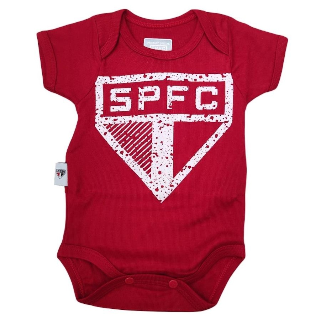 Body do São Paulo Símbolo Bebê Oficial Revedor - Infantil