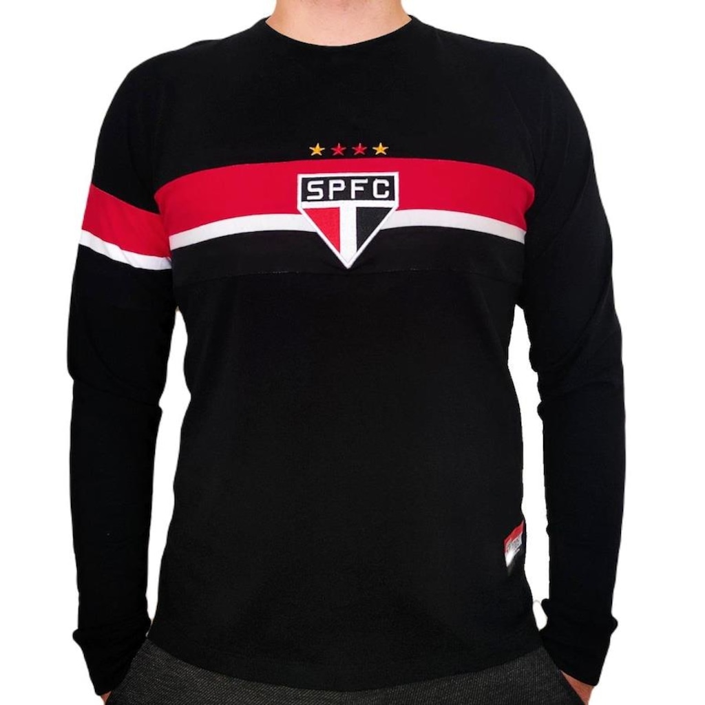 Camisa do São Paulo Retro Goleiro 2005 Manga Longa Oficial RetrôMania - Masculino