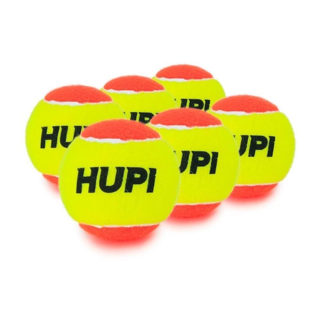 Kit de Bola de Beach Tennis HUPI Pro - Pack 06 Unidades
