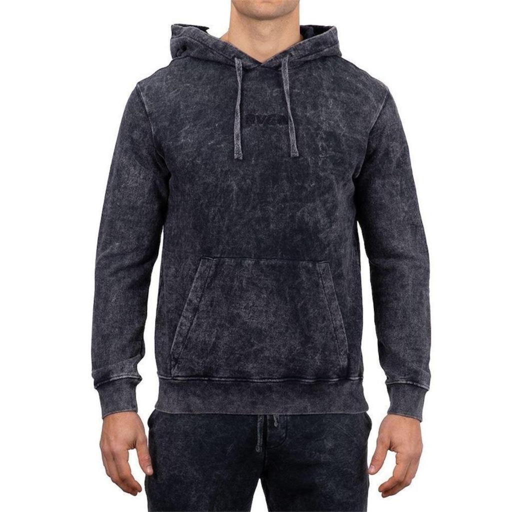 Blusão de Moletom RVCA Canguru Shi Boo Ya Pullover - Masculino