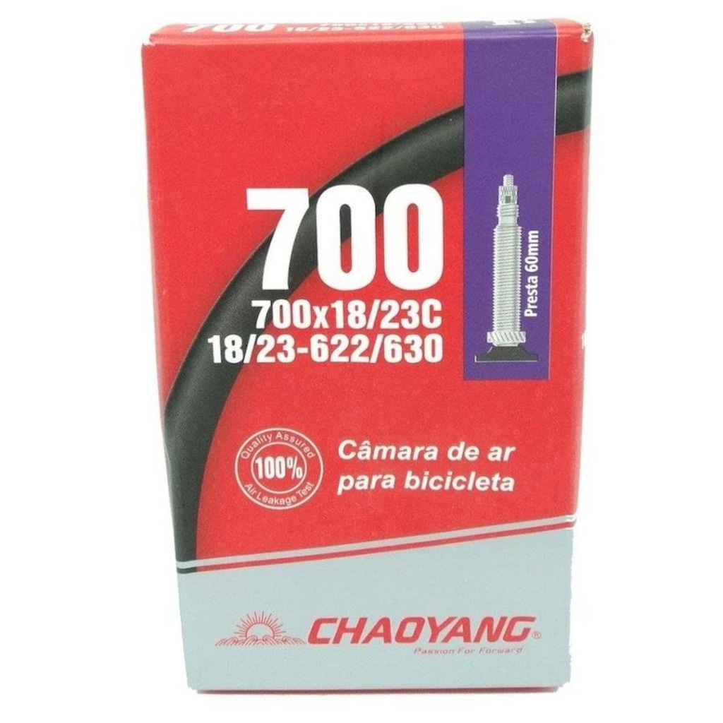 Imagem 3 do produto Par Câmara de Ar speed 700 x 18/23 Chaoyang Válvula presta 60 mm