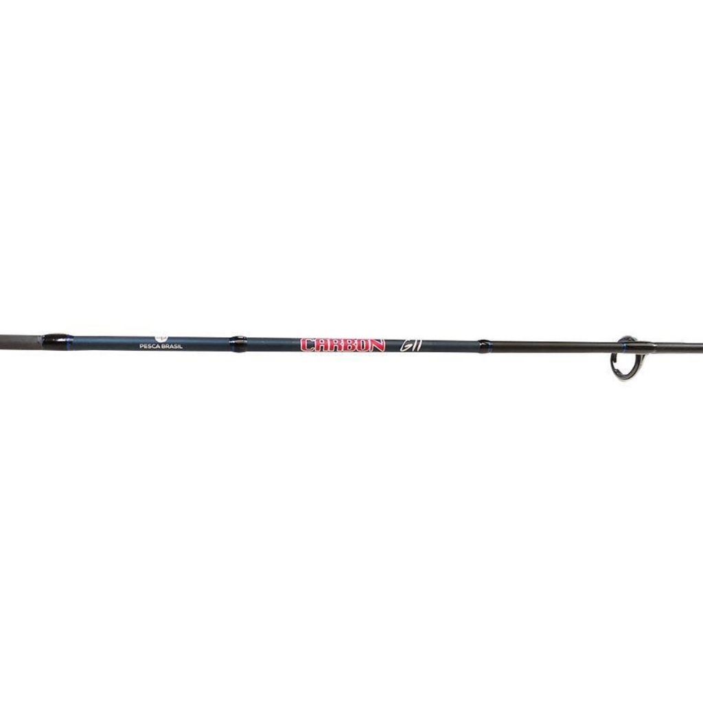 Vara de Pesca para Molinete Pesca Brasil Carbon 2 Partes Gii M 12M 6,6 - Foto 1