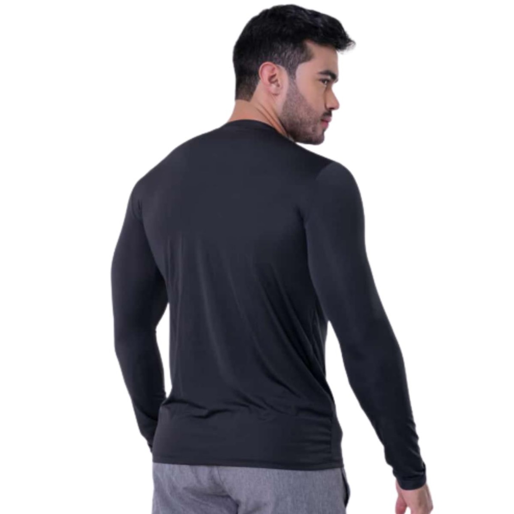 Imagem 4 do produto Camisa UV LJ Camisas UV Proteção Solar UV50 + ICE Camiseta Térmica Manga longa Segunda Pele - Unisse