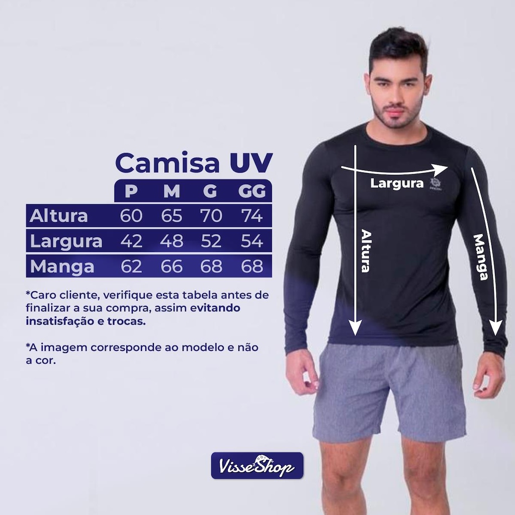 Imagem 3 do produto Camisa UV LJ Camisas UV Proteção Solar UV50 + ICE Camiseta Térmica Manga longa Segunda Pele - Unisse