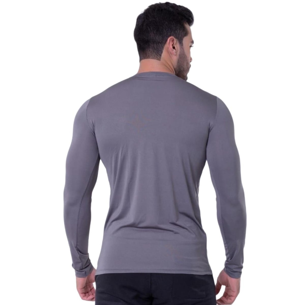 Imagem 4 do produto Camisa UV LJ Camisas UV Proteção Solar UV50 + ICE Camiseta Térmica Manga longa Segunda Pele - Unisse
