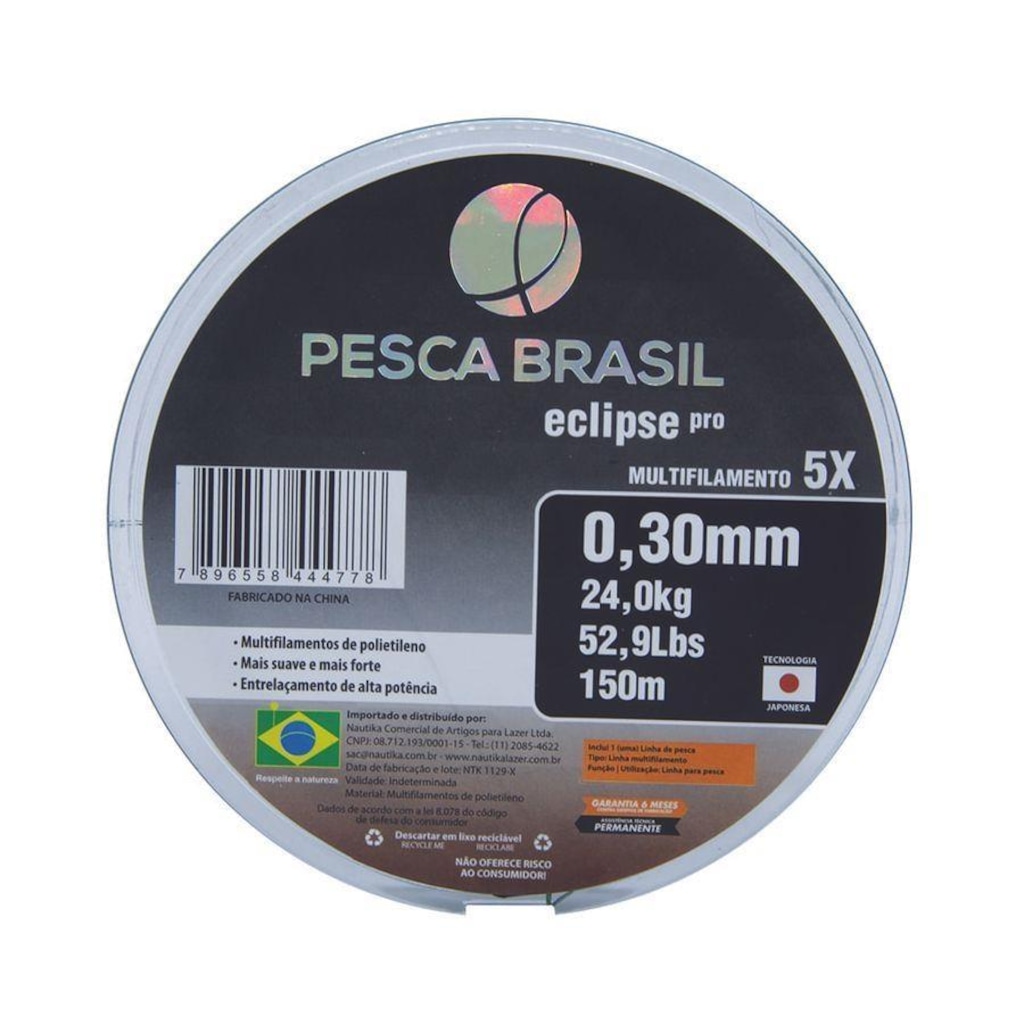 Linha de Pesca Multifilamento Pesca Brasil Eclipse Pro