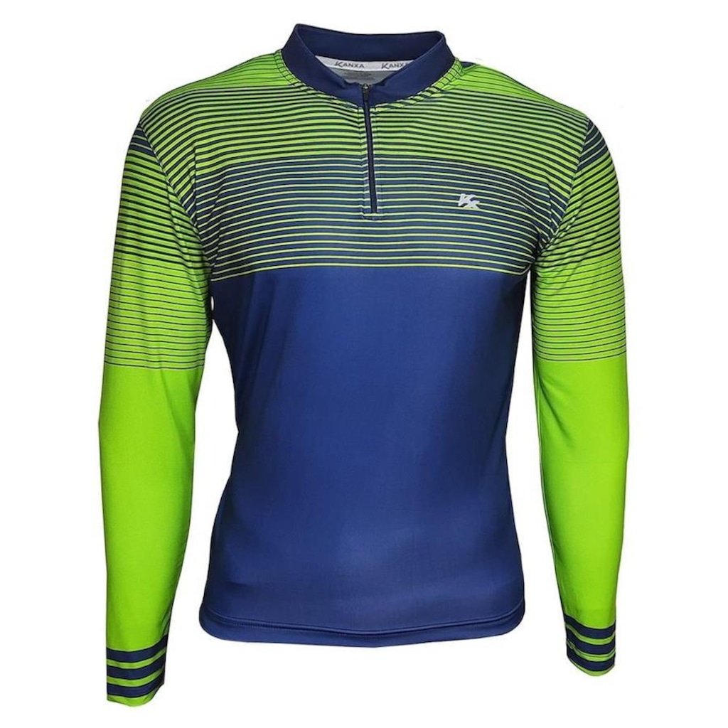 Camisa Manga Longa de Ciclismo Kanxa List UV50 - Masculina