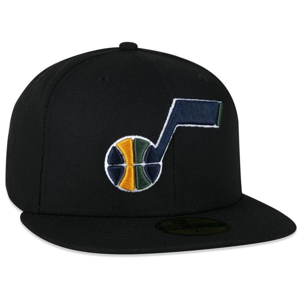 Boné Aba Reta New Era 59Fifty Aba Reta Nba Utah Jazz Aba Reta Fitted New Era