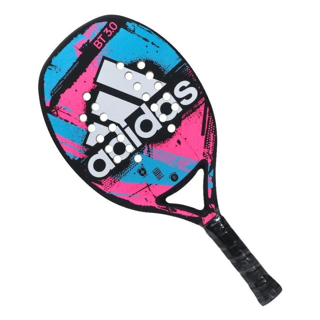 Raquete de Beach Tennis adidas BT 3.0 Preta Azul e Rosa