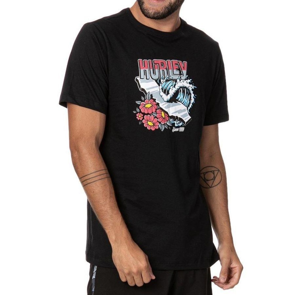 Imagem 3 do produto Camiseta Hurley Floral Wave - Masculina