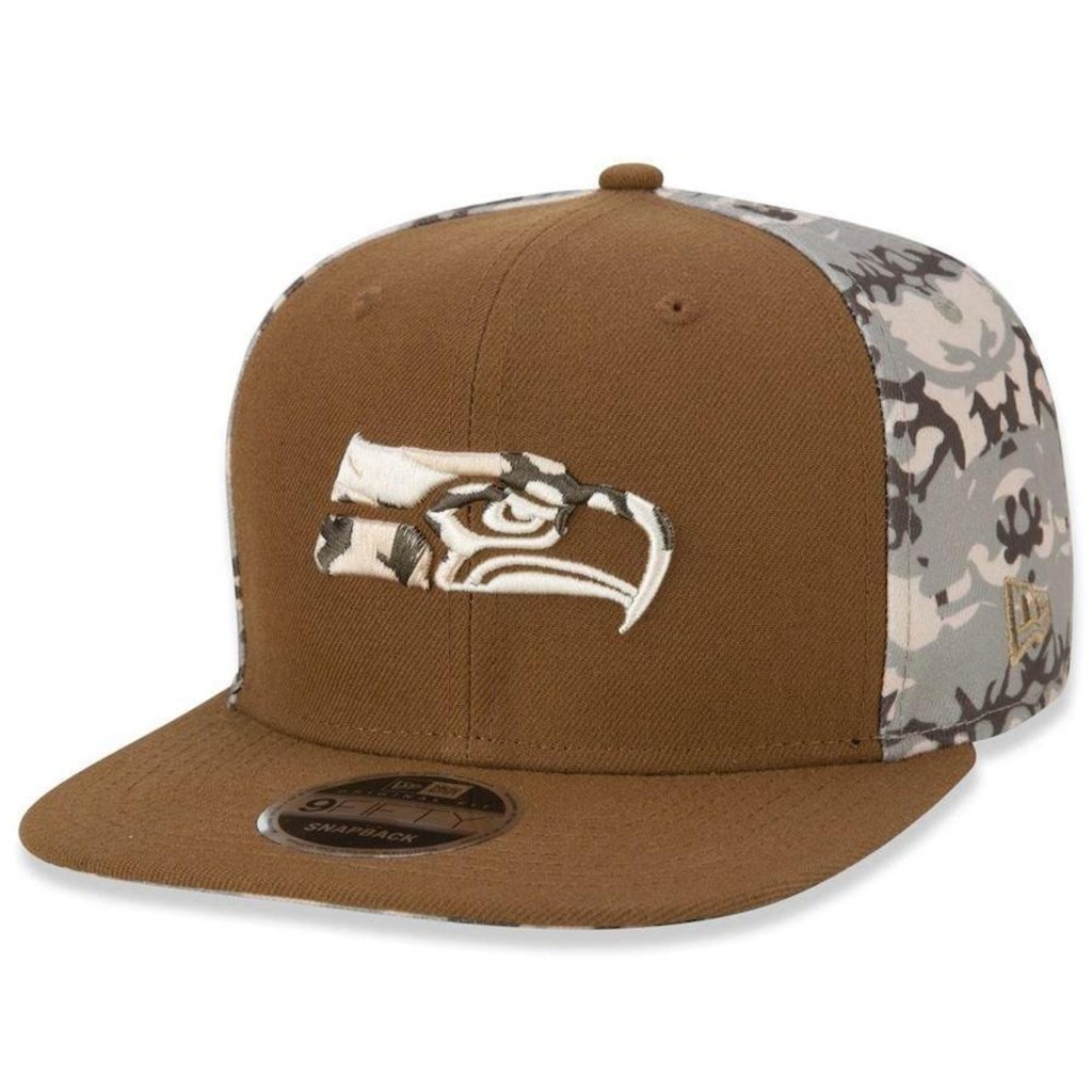 Boné Aba Reta New Era Seattle Seahawks 950 Neutral Wild - Snapback - Adulto - Foto 1