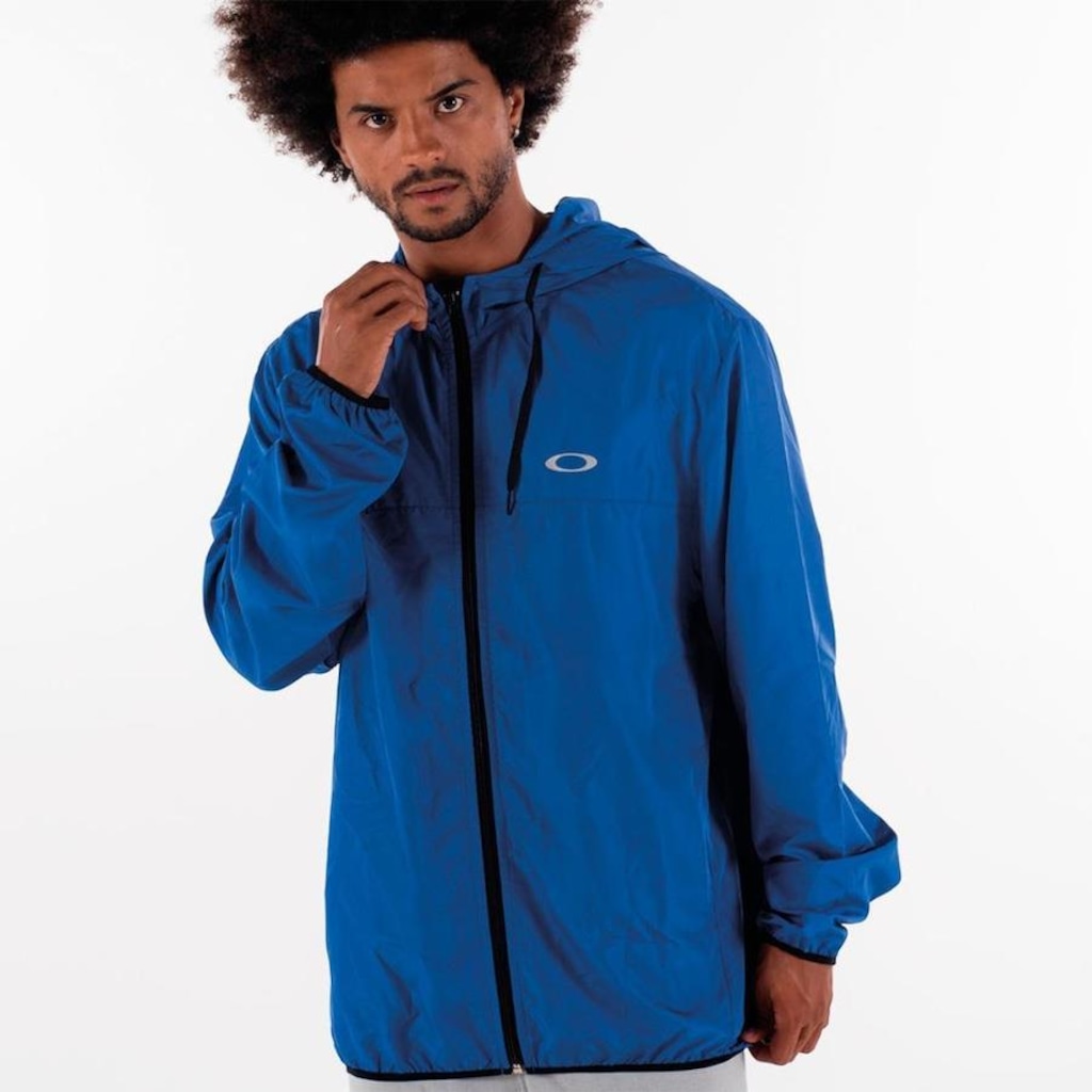 Jaqueta Corta-Vento com Capuz Oakley Windbreaker - Masculina