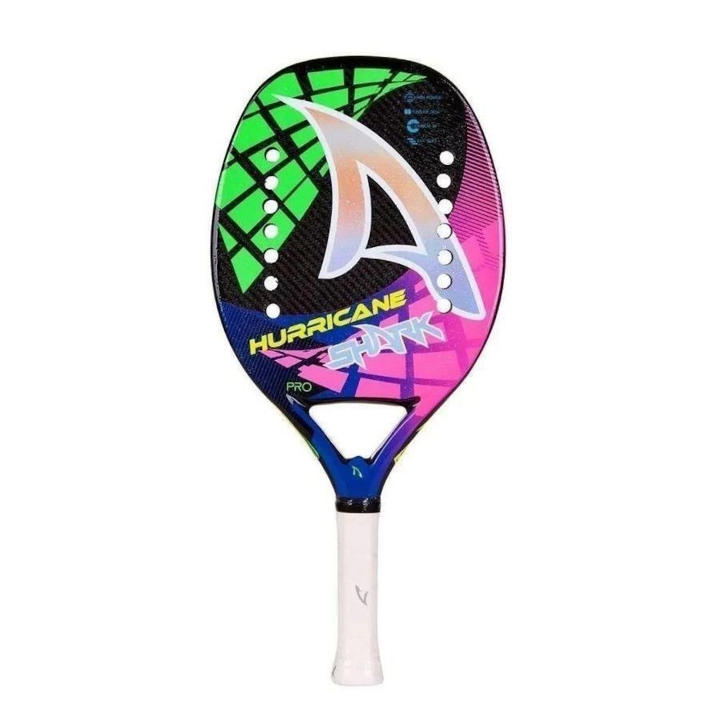 Imagem 2 do produto Raquete de Beach Tennis Shark Hurricane 2022 3K