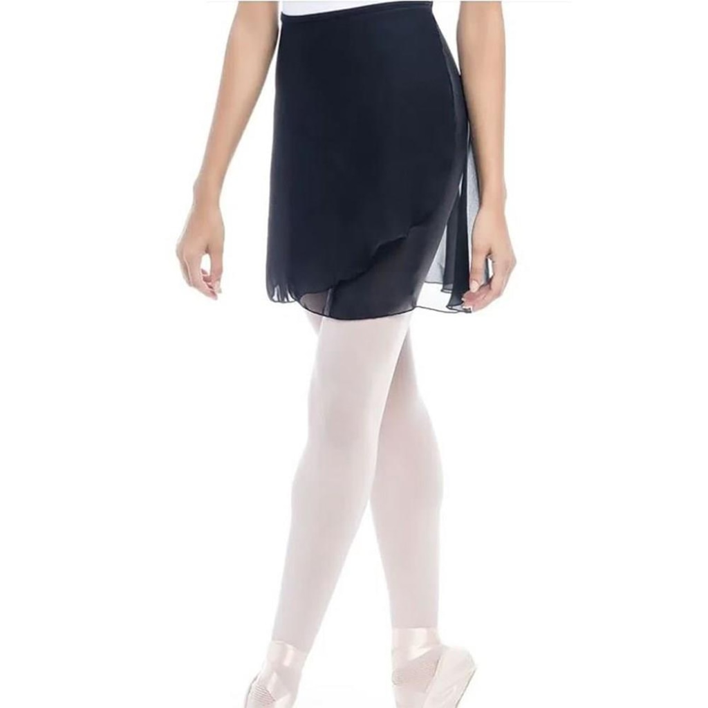 Saia Ballet Só Dança Transpassada Crepe - Feminina