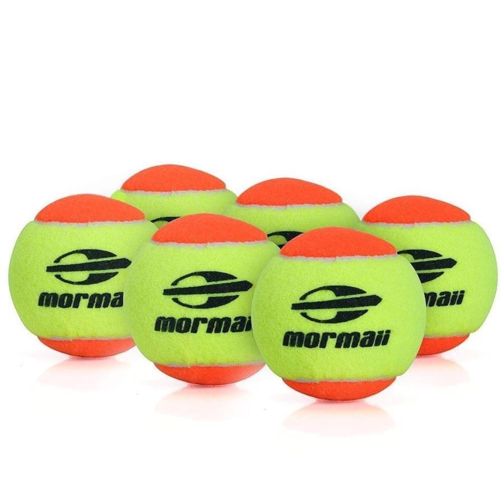 Kit Bola de Beach Tennis Mormaii Premium Pro Pack - 6 unidades