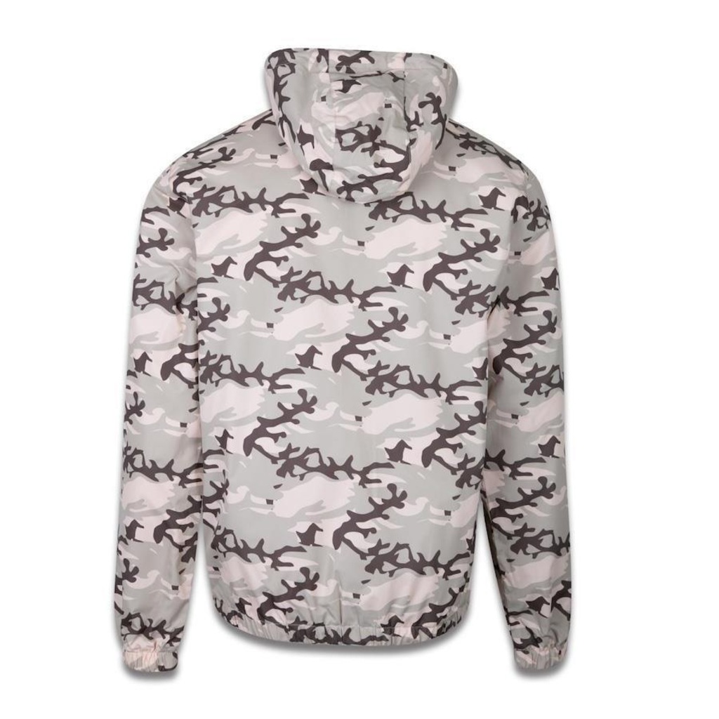 Jaqueta New Era Corta Vento Windbreaker Camuflada NFL Las Vegas Raiders Neutral Wild - Masculino - Foto 2