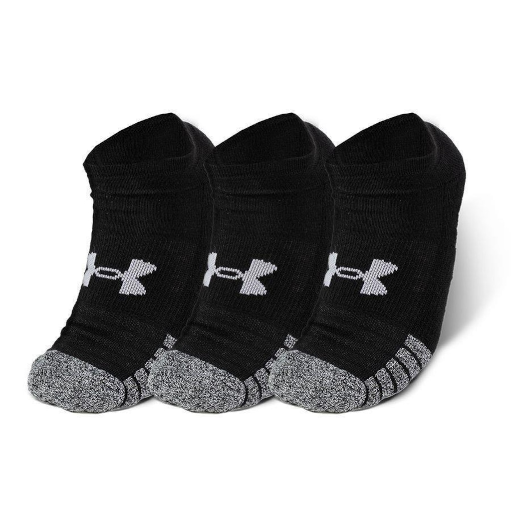 Kit Meias Invisível Under Armour Heatgear - 3 Pares - Unissex
