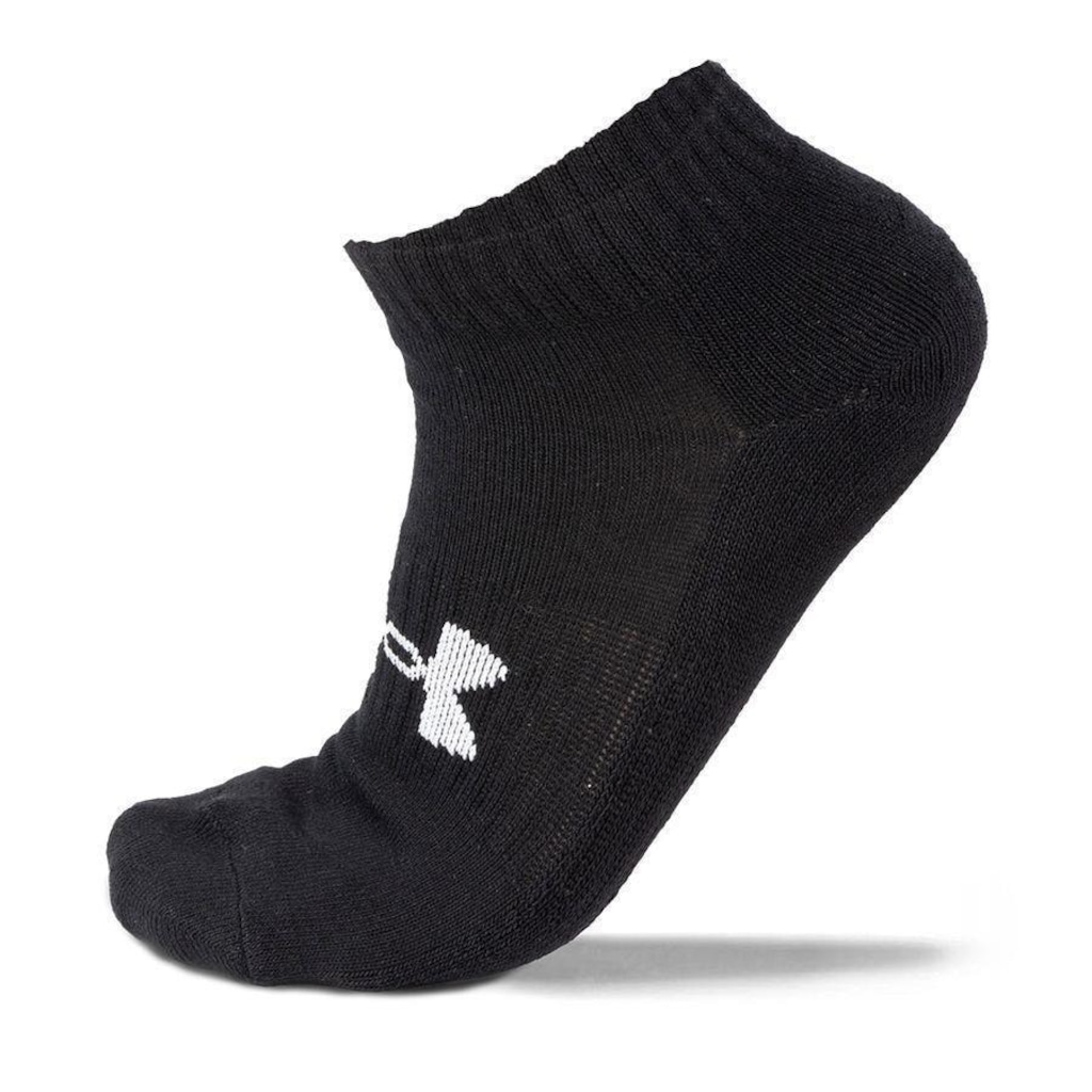Imagem 2 do produto kit Meias Under Armour Cano Curto Core Cotton - 3 Pares - Unissex