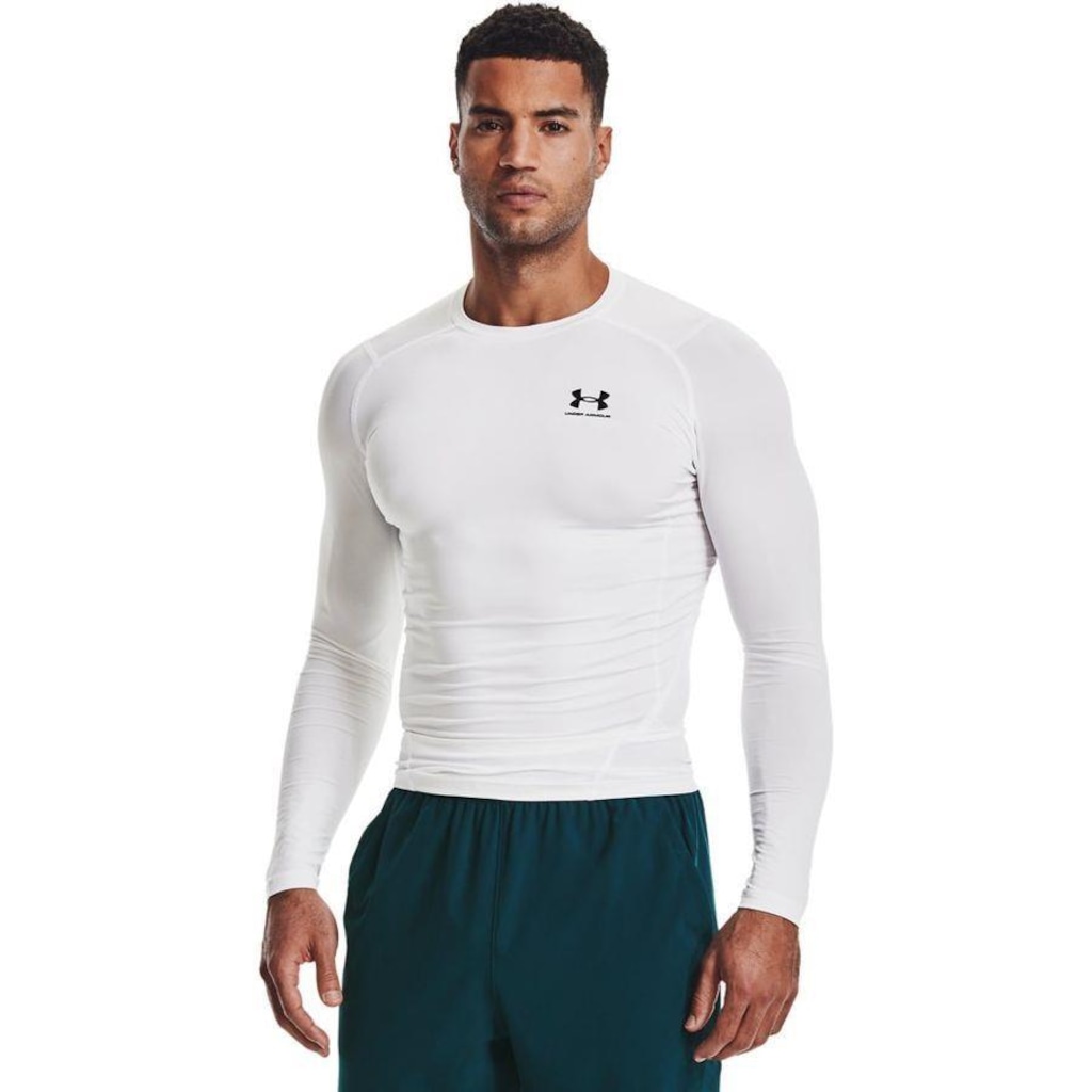Camisa de Compressão Manga Longa Under Armour HG Comp - Masculina - Foto 1