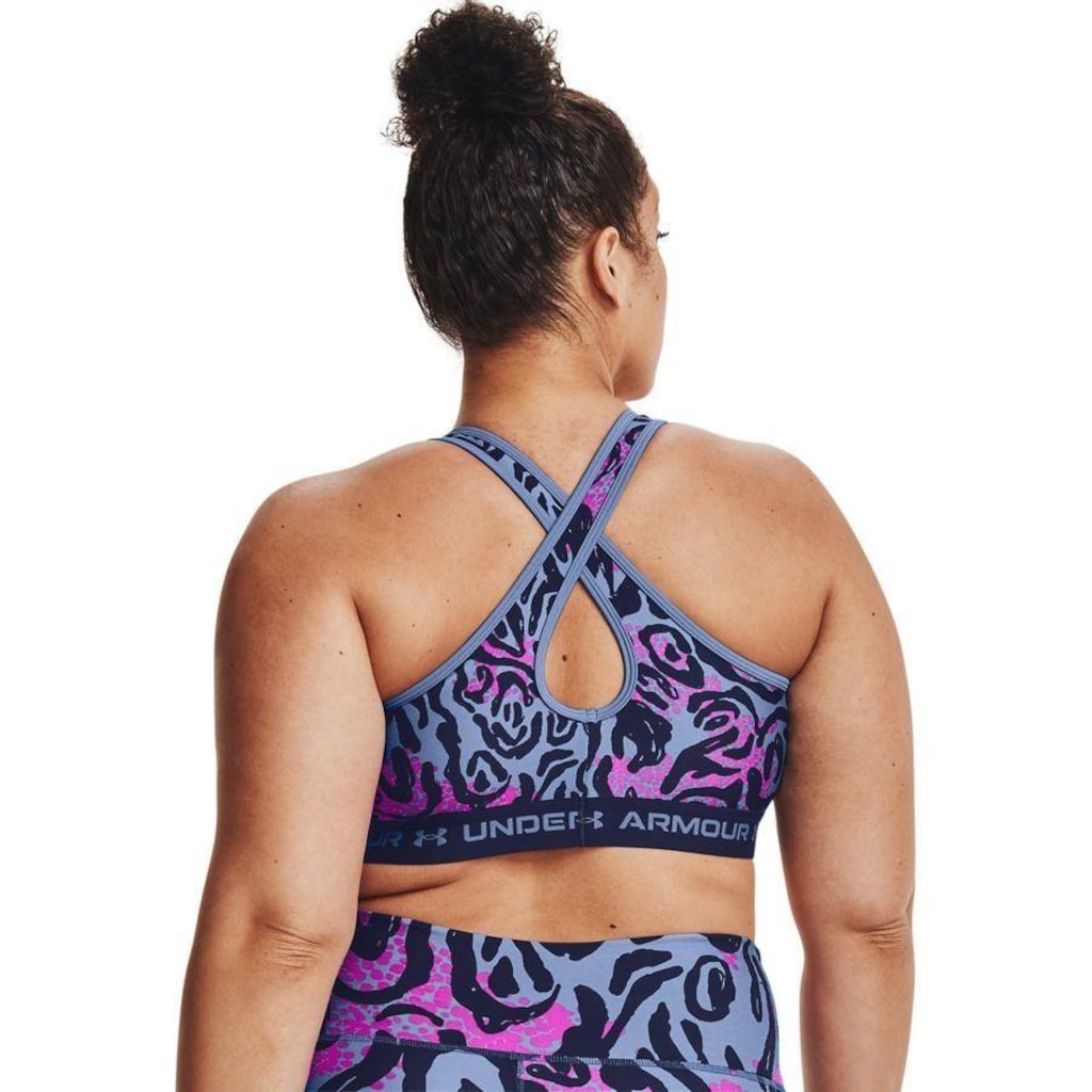 Imagem 2 do produto Top Fitness Under Armour Crossback Mid Print - Adulto