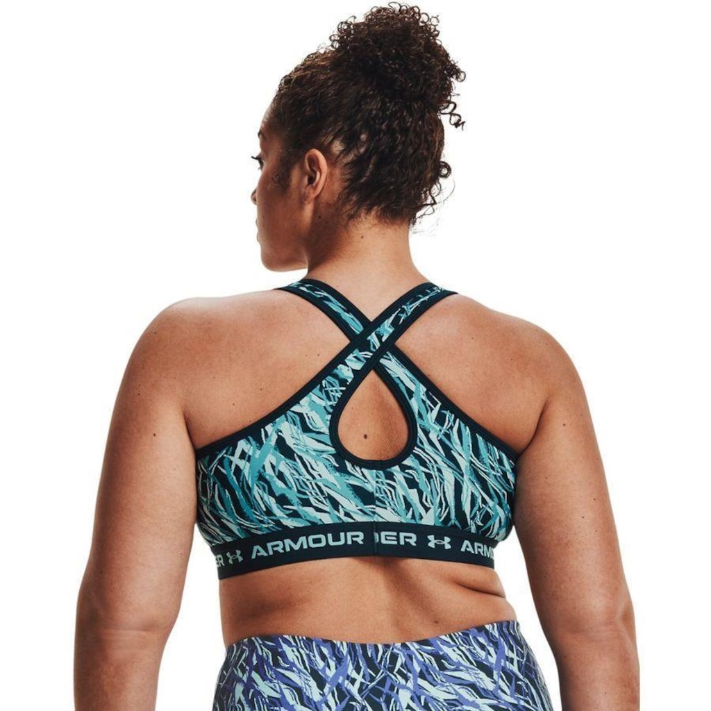 Imagem 2 do produto Top Fitness Under Armour Crossback Mid Print - Adulto