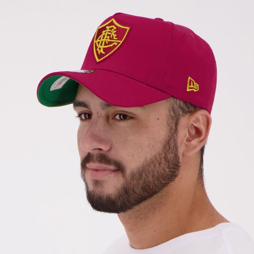 Imagem 5 do produto Boné Aba Curva New Era Fluminense Grená - Snapback - Adulto