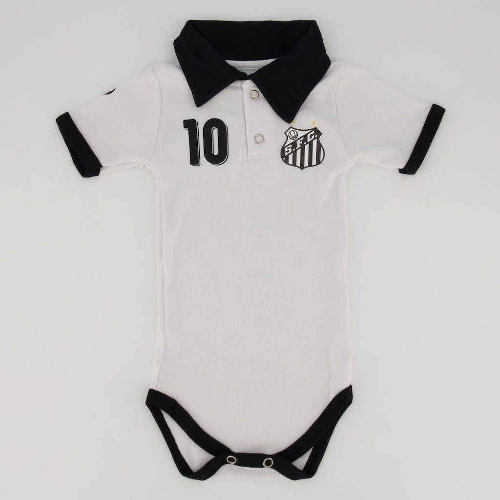 Body Polo do Santos Torcida Baby Number - Infantil
