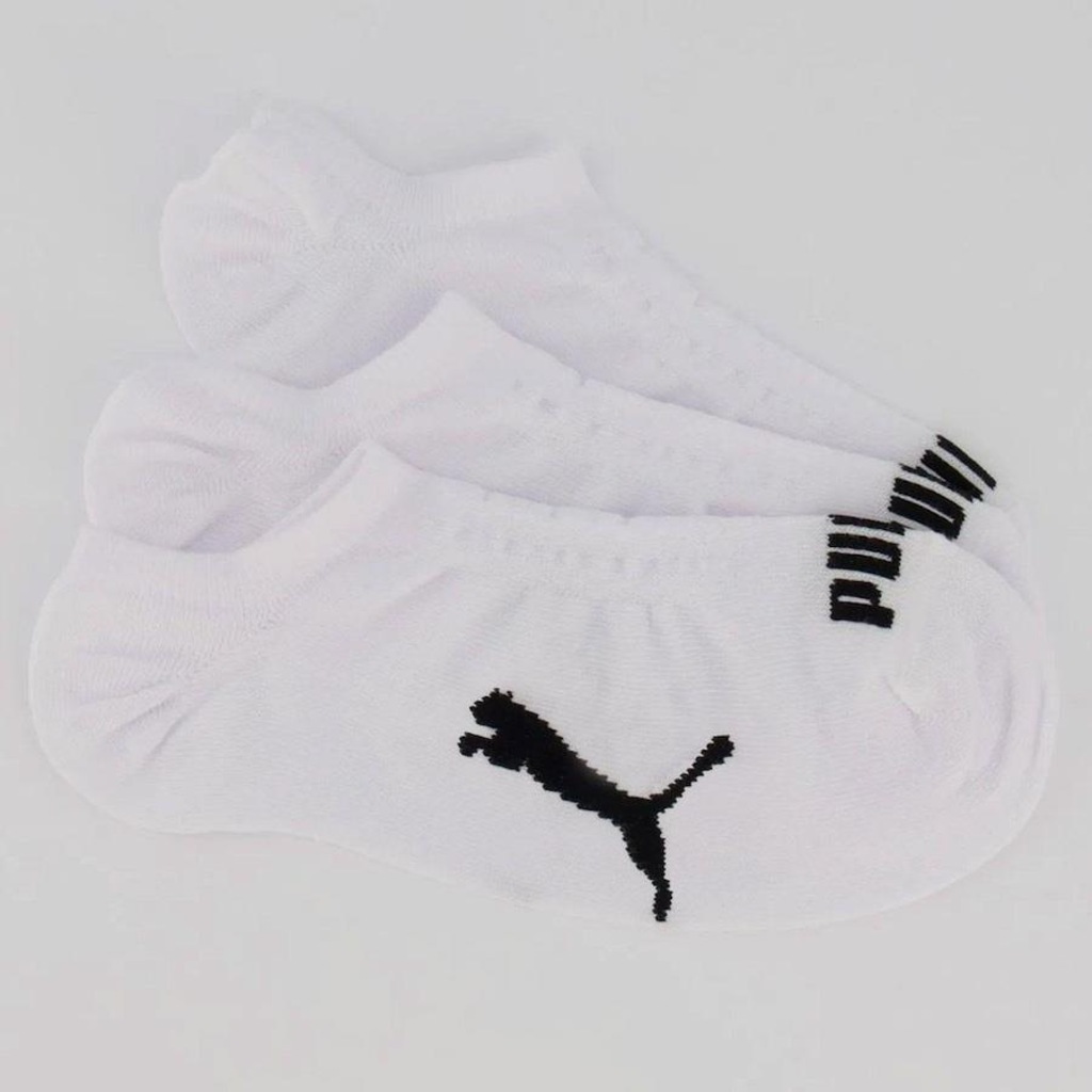 Kit Meia Cano Invisível Puma Sapatilha - 9 pares -  Adulto