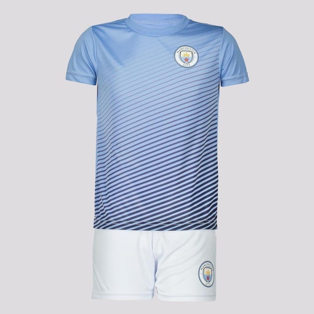 Kit de Uniforme do Manchester City Futfanatics 1894 - Infantil