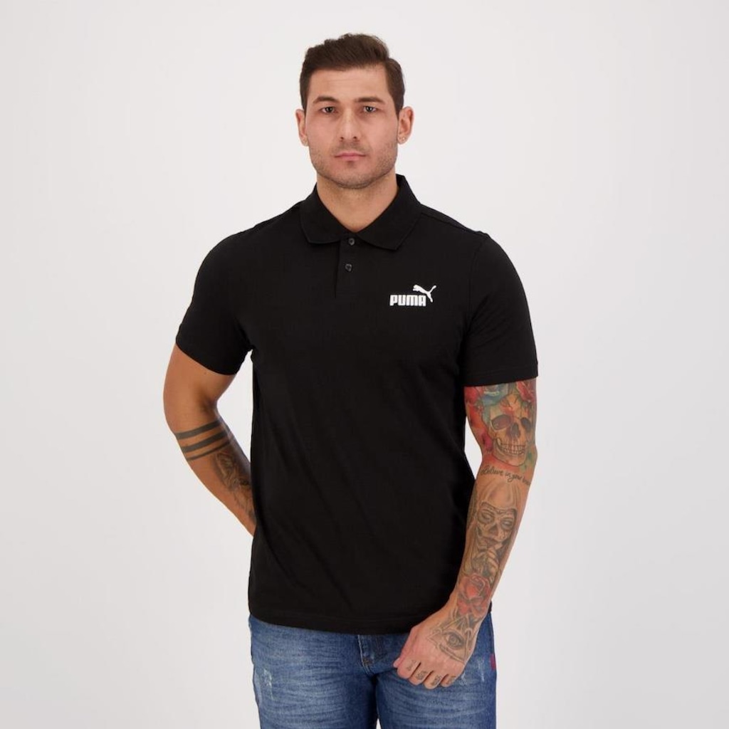 Camisa Polo Puma Basic - Masculina - Foto 1