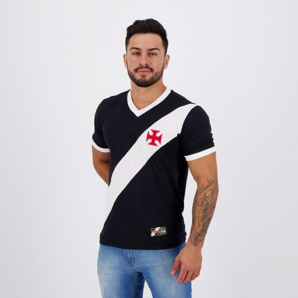 Imagem 2 do produto Camisa do Vasco Da Gama Retrô 1948 - Masculina