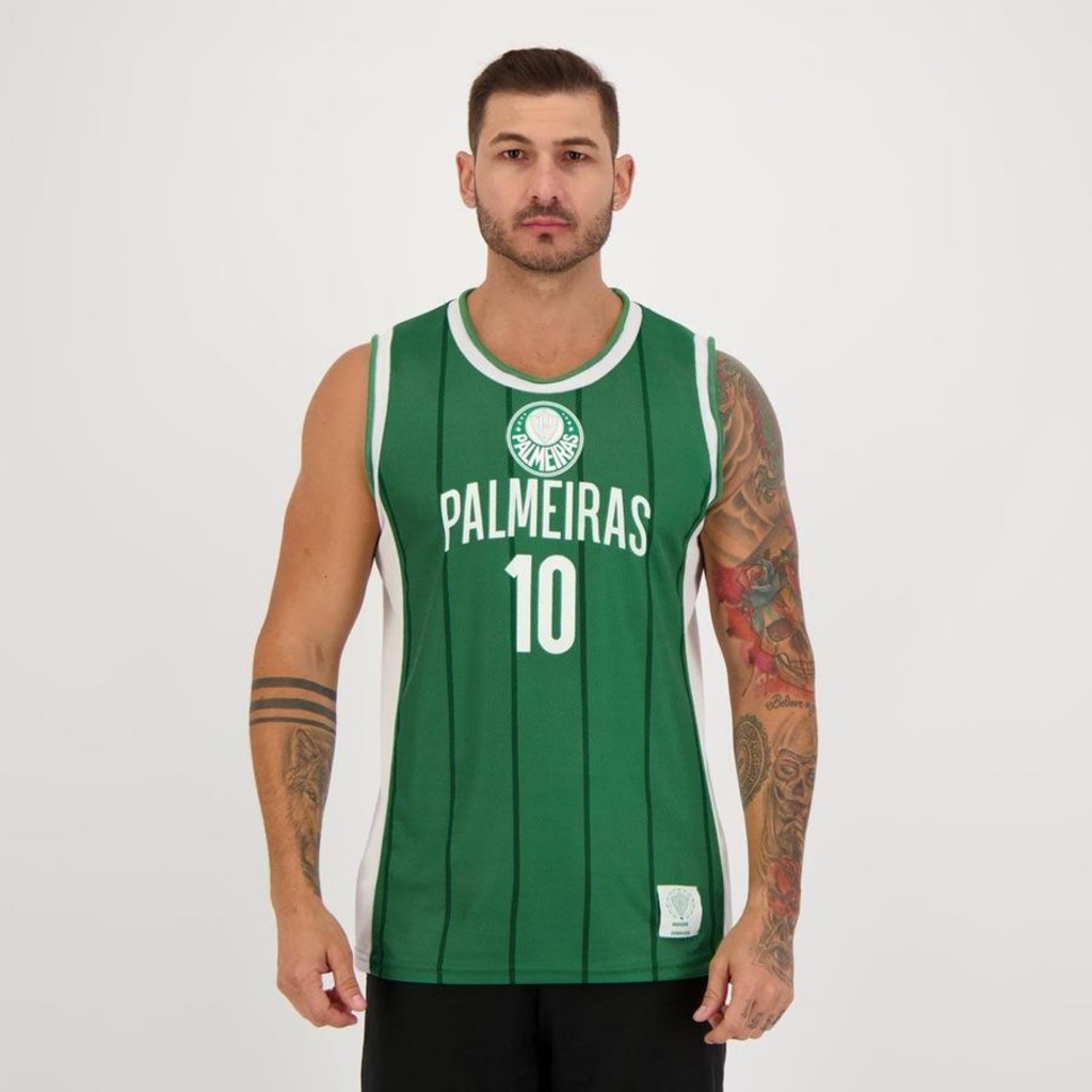 Camiseta Regata Palmeiras Futfanatics Basquete 10 - Masculina - Foto 1