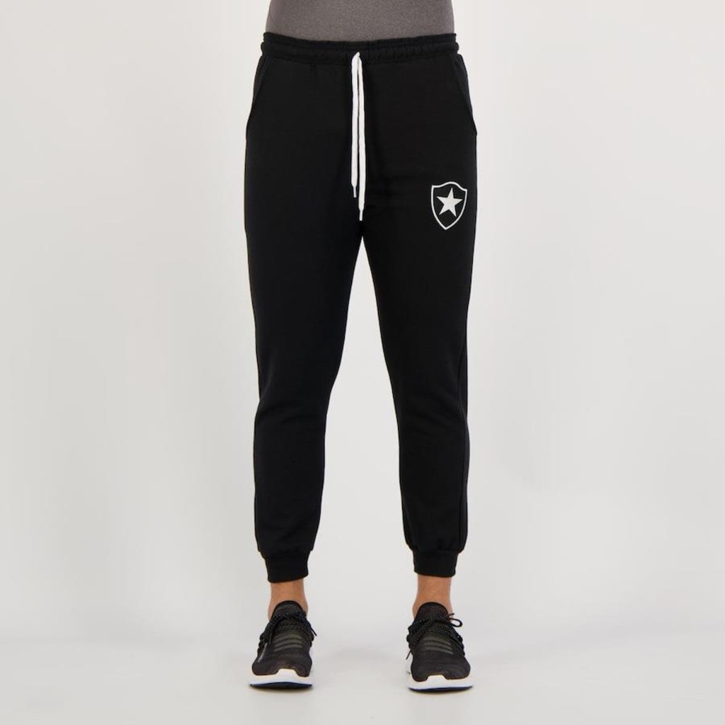 Calça de Moletom do Botafogo Escudo Retrô Mania - Masculina - Foto 1