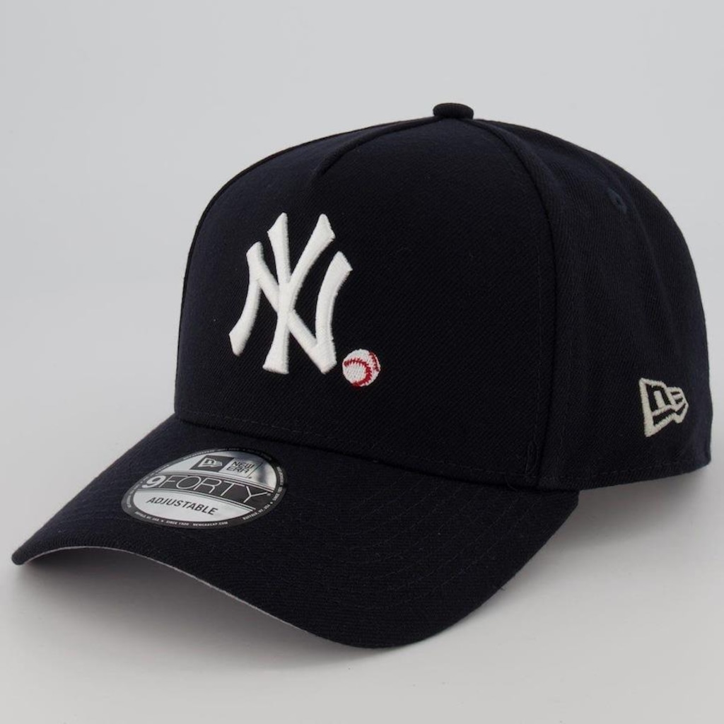 Boné Aba Curva New Era MLB New York Yankees 940 Logo - Snapback - Adulto - Foto 1