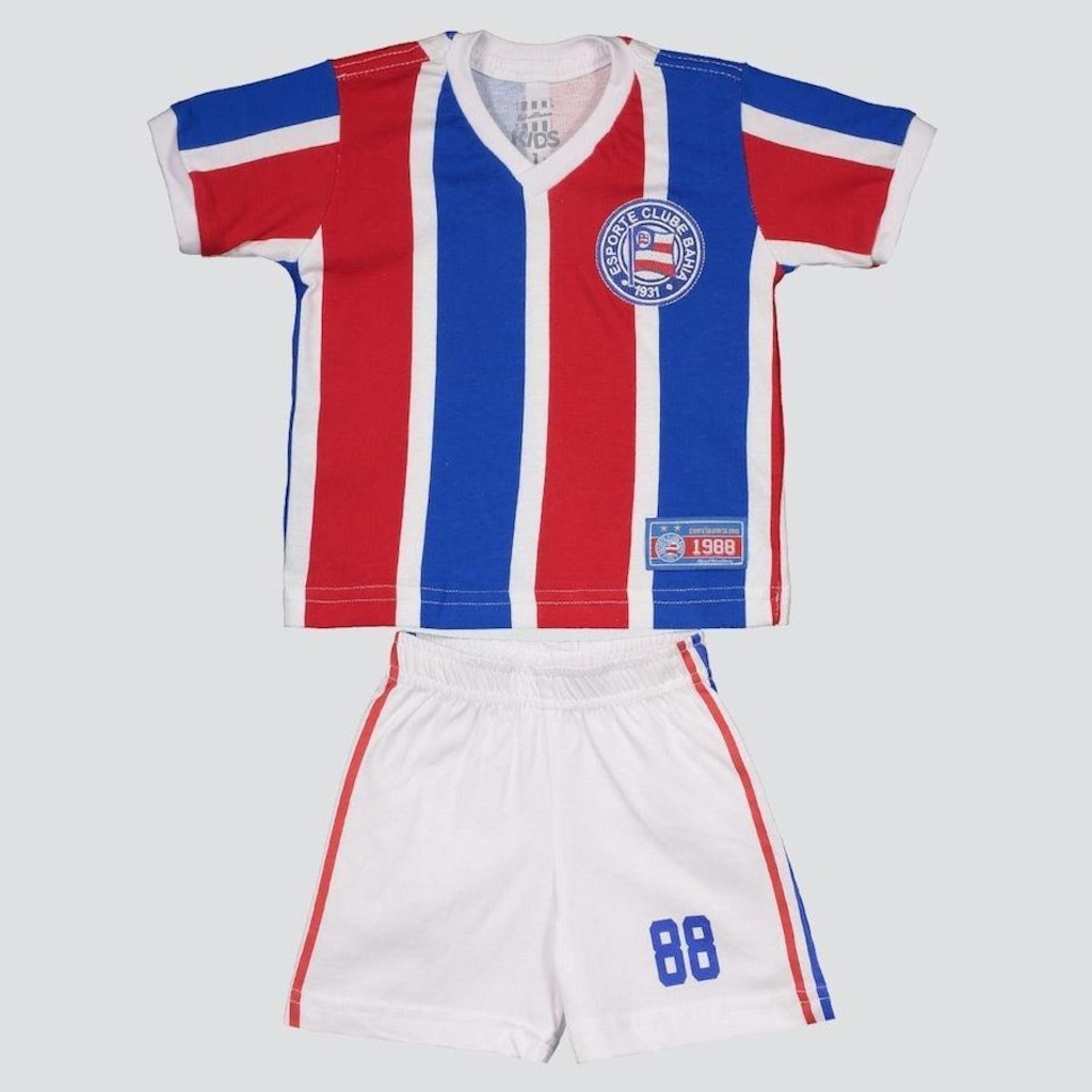 Kit de Uniforme Bahia Futfanatics Retrô 1988 - Infantil