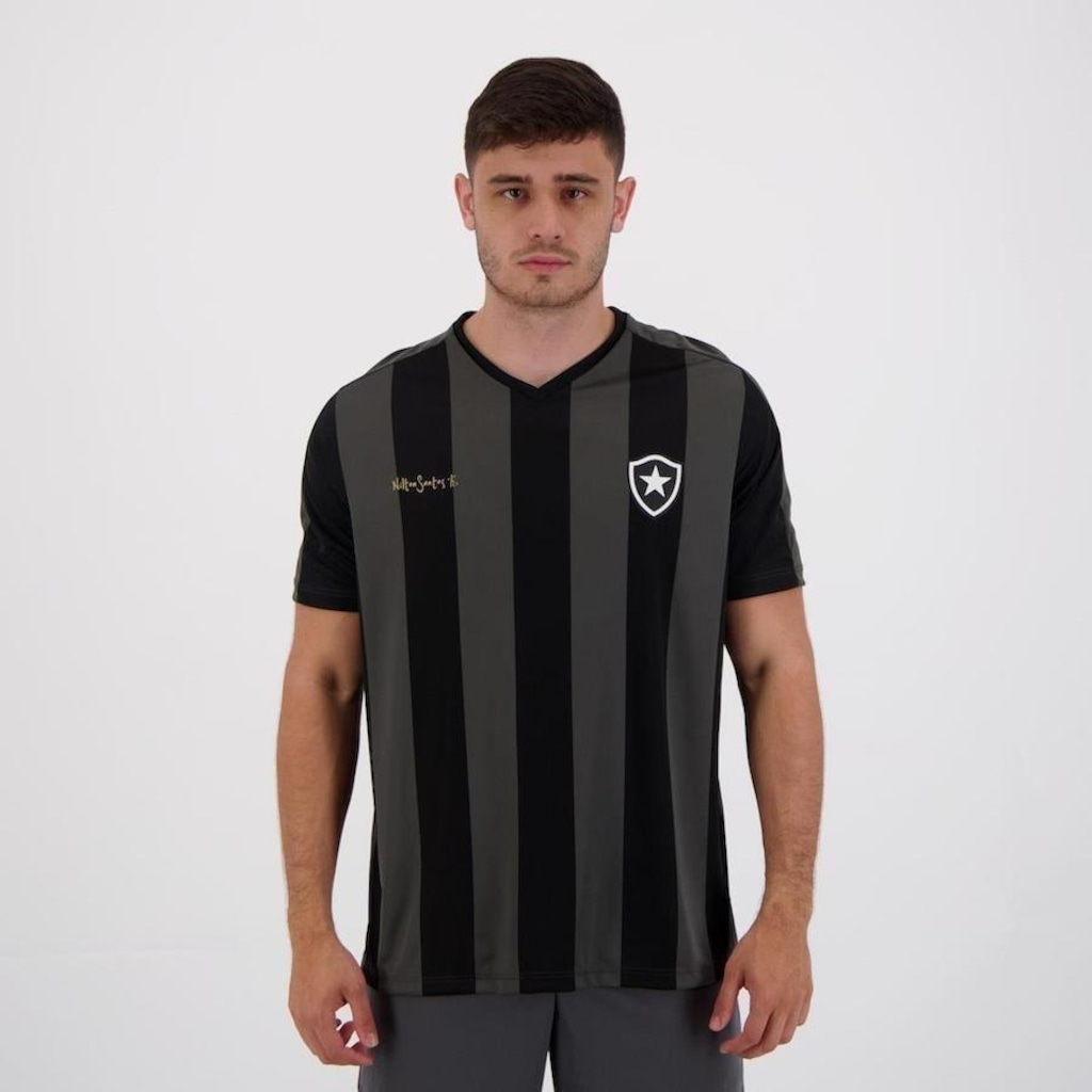Camisa do Botafogo Retrô Nilton Santos - Masculina - Foto 1