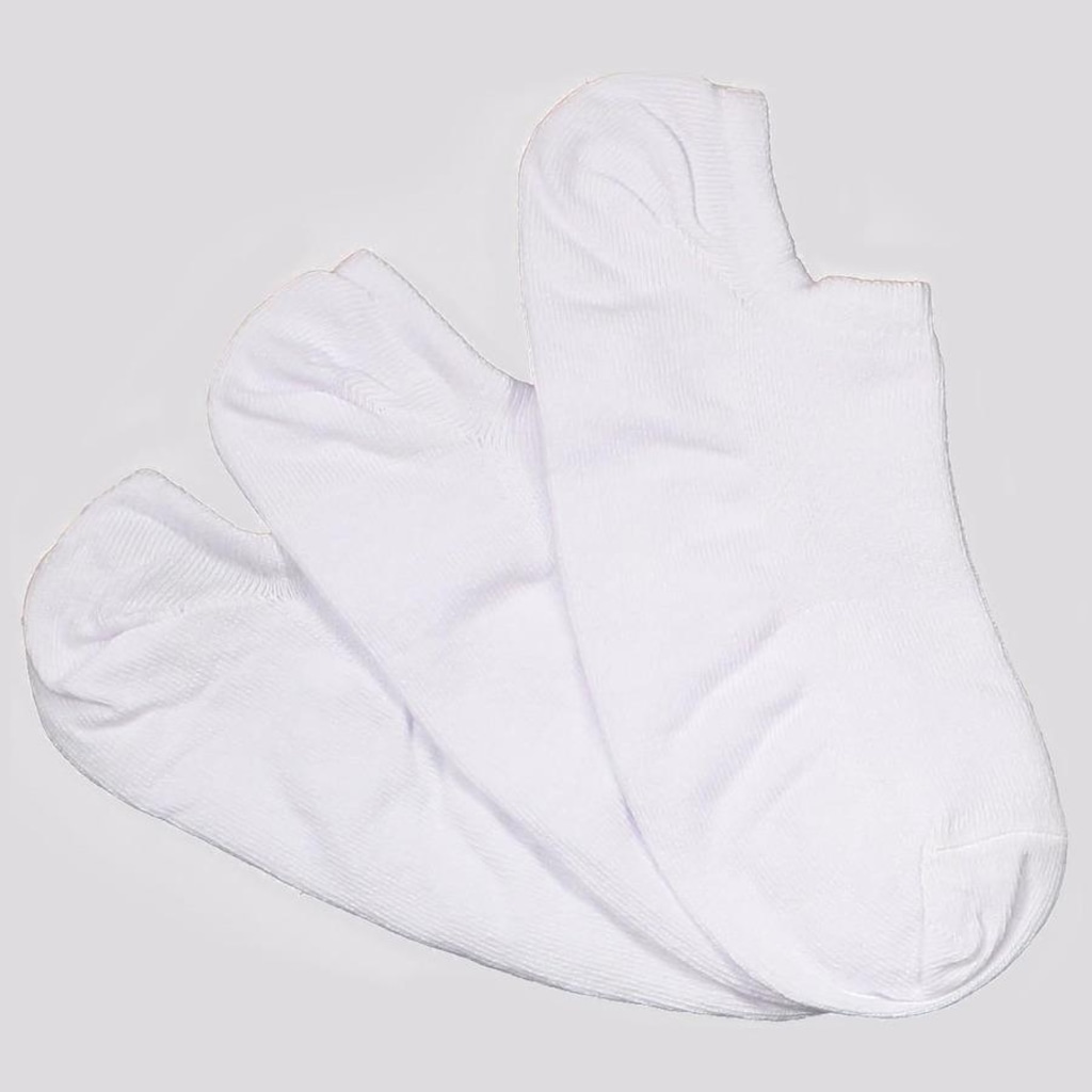 Kit de Meia Selene Sapatilha Invisível - 3 Pares - Feminino