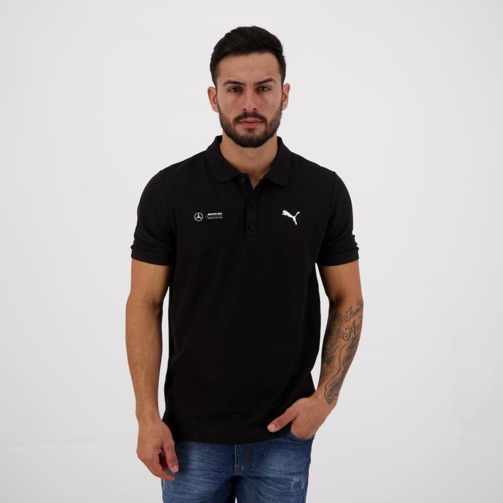 Camisa Polo Puma Mercedes AMG Petronas Strike II - Masculina - Foto 1