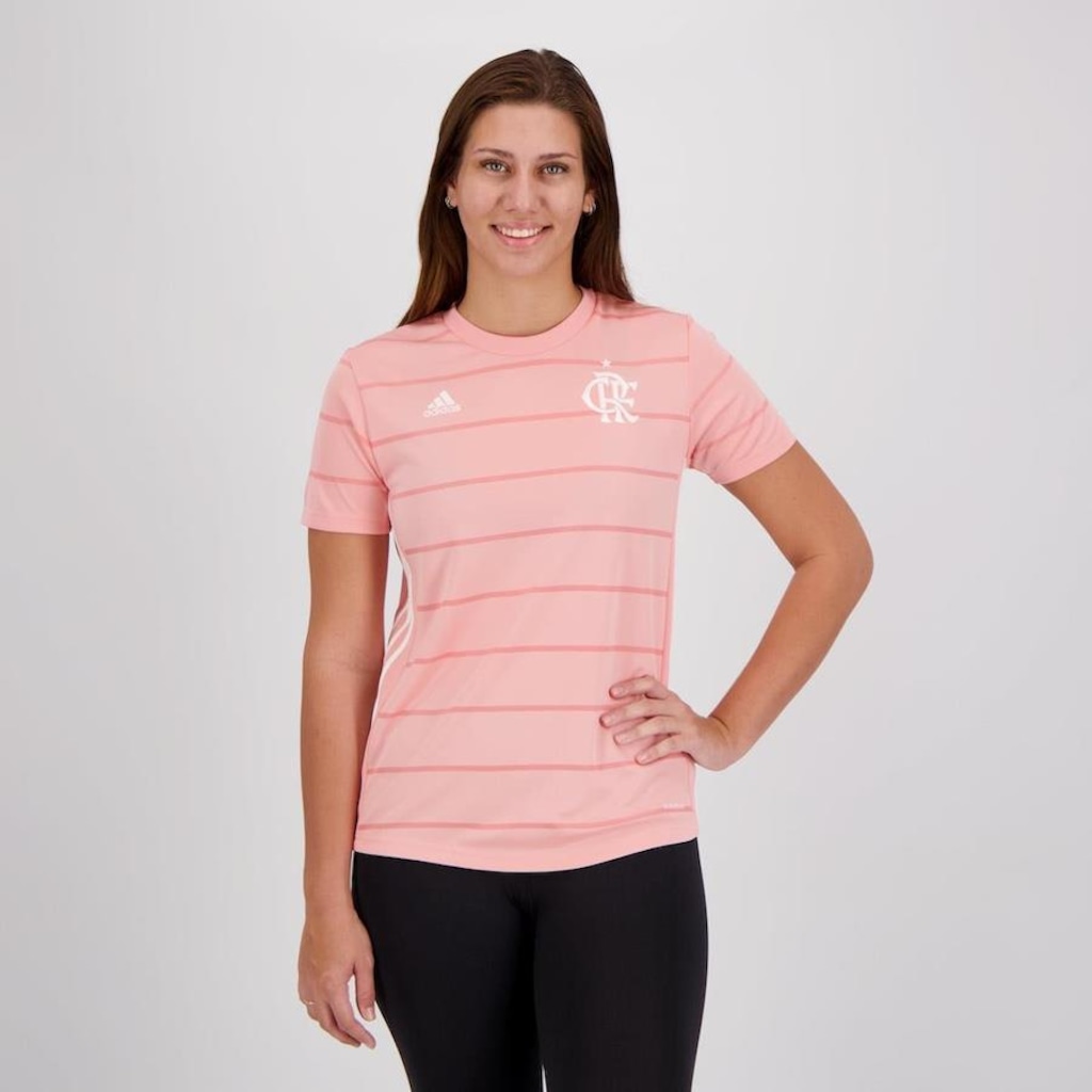 Camisa do Flamengo adidas Outubro Rosa - Feminina - Foto 1