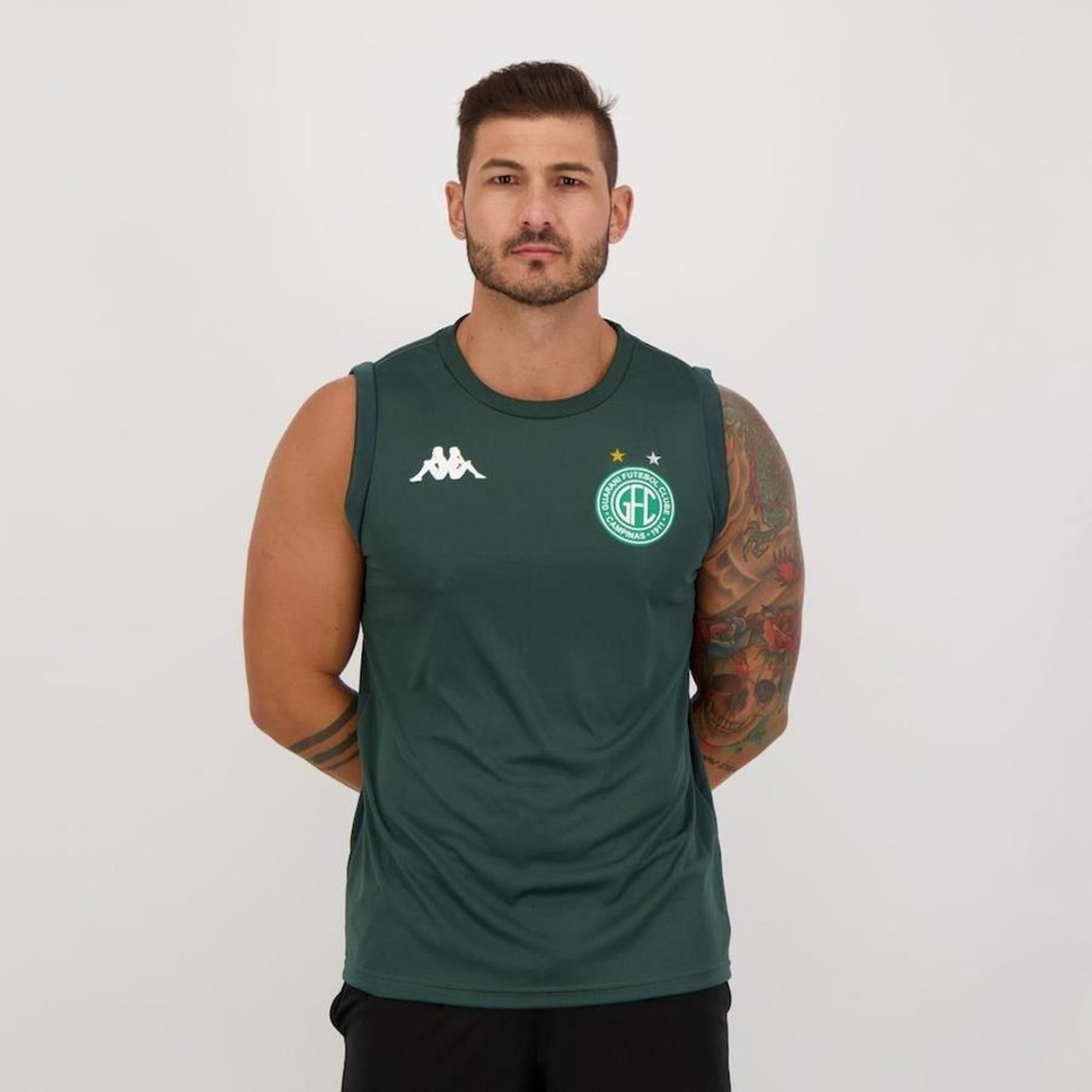 Camiseta Regata Guarani Kappa Treino 2021 - Masculina - Foto 1