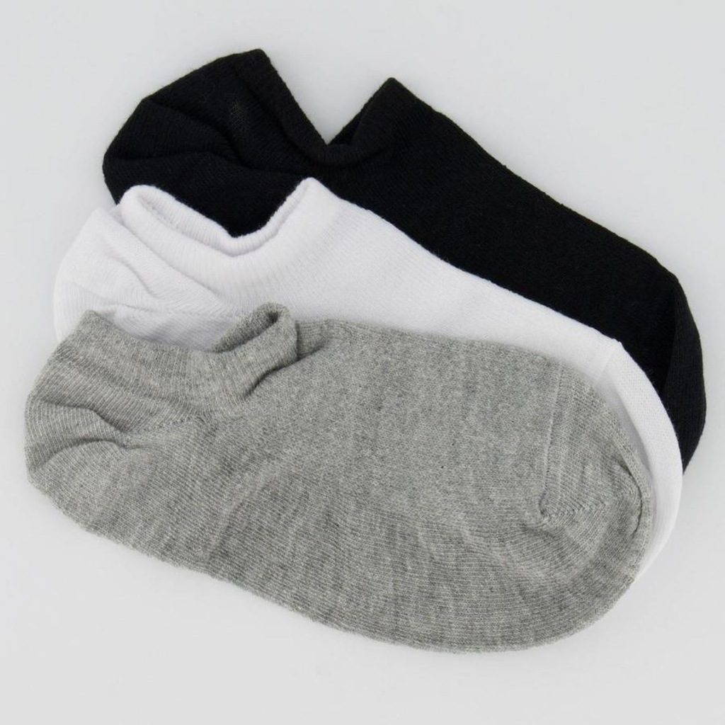 Kit de Meia Selene Sapatilha Invisível - 3 Pares - Feminino