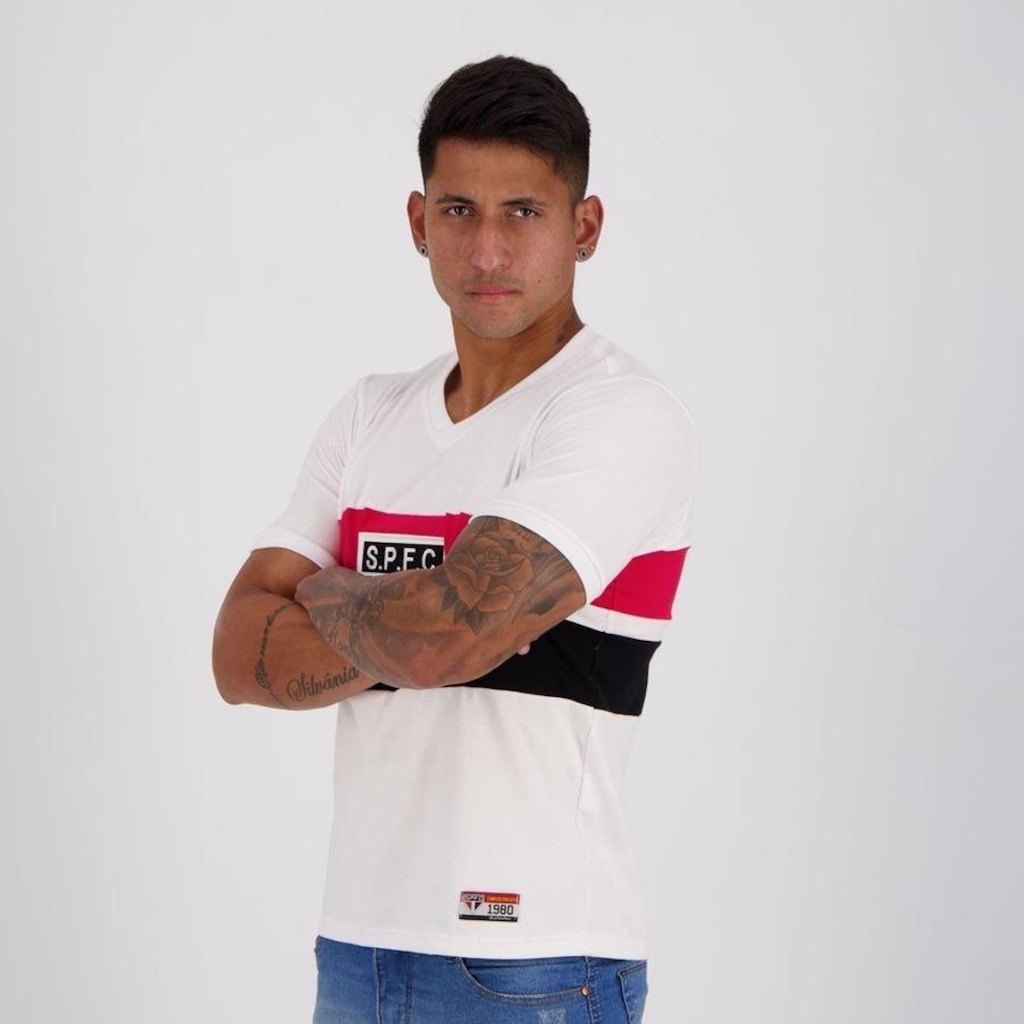 Imagem 5 do produto Camisa do São Paulo Retrô 1980 Paulistão - Masculina