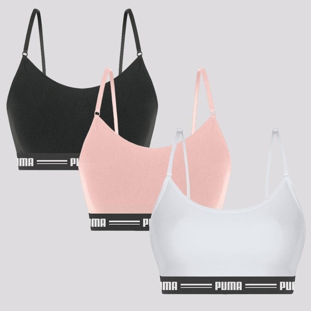 Top Fitness Puma Modal Stretch - Adulto - 3 unidades