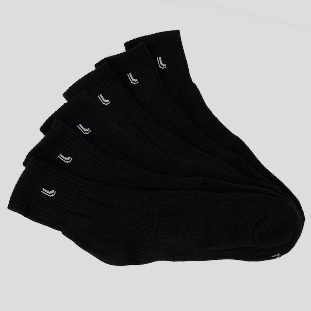 Kit Meia Cano Médio Lupo Freedom - 6 Pares - Adulto