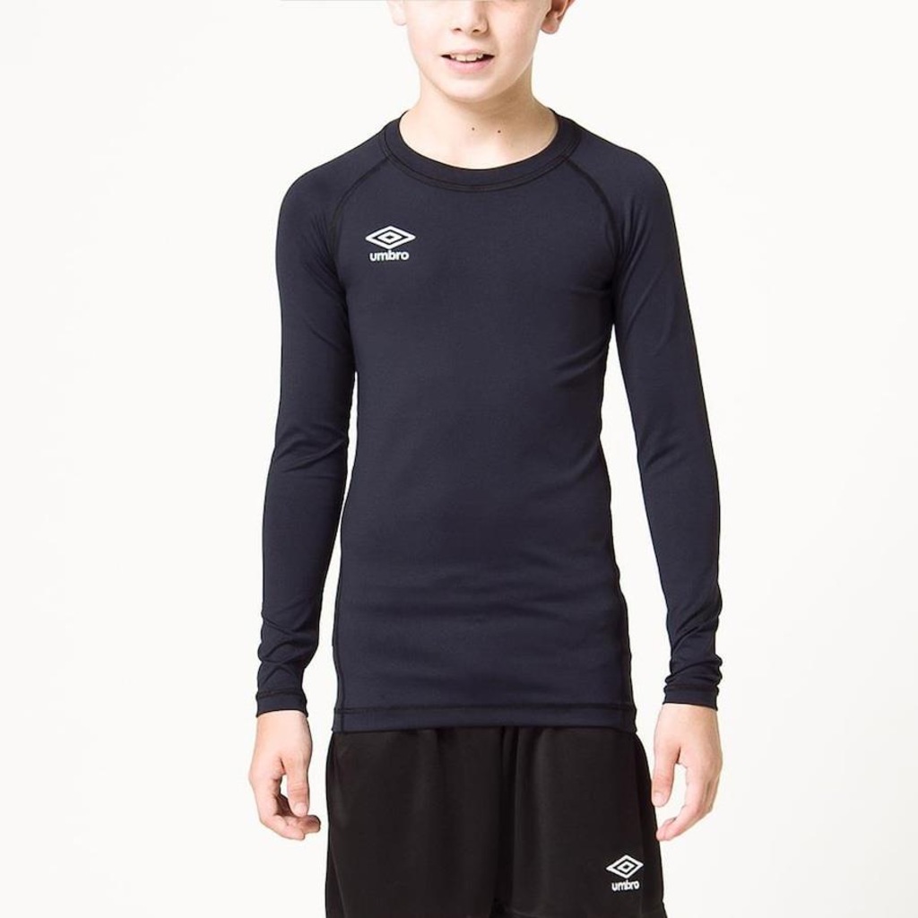 CAMISETA MANGA LONGA UMBRO TÉRMICA TWR GRAPHIC - INFANTIL - Foto 3