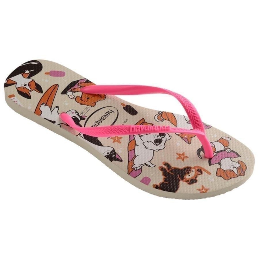 Chinelo Havaianas Slim Pets Cachorro - Infantil - Foto 1
